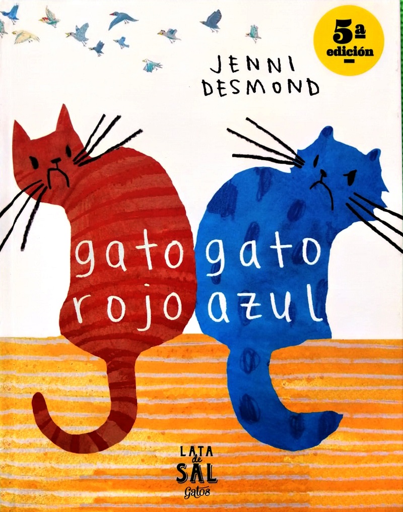 Gato rojo gato azul